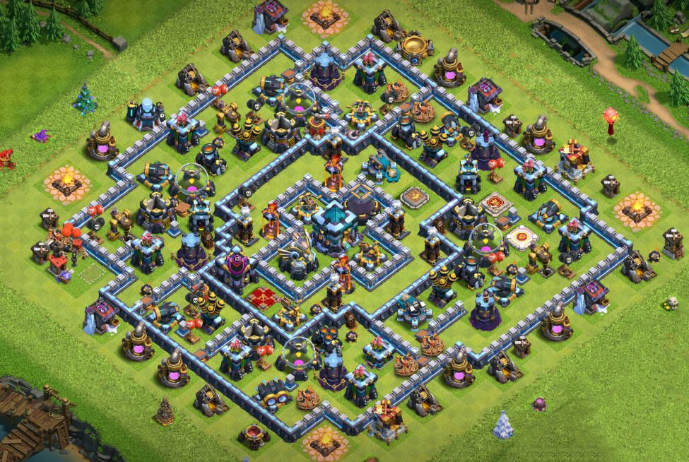 Map Town Hall 13 Anti Three Stars, Farming, Clan War Maps For Town Hall 13 | Buy-Clash