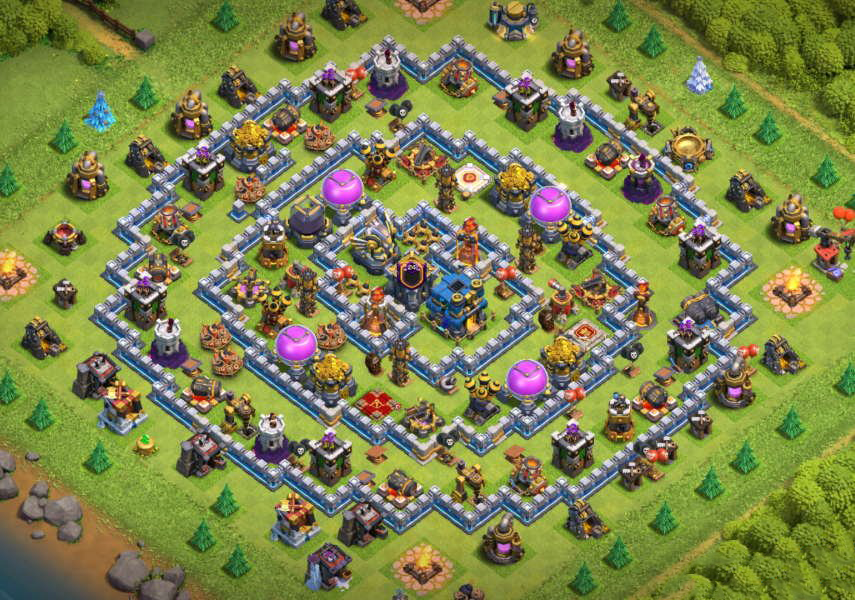 Map Clash Of Clans Town Hall 12 Anti Three Stars, Farming, Clan War Maps For Town Hall 12 | Buy-Clash