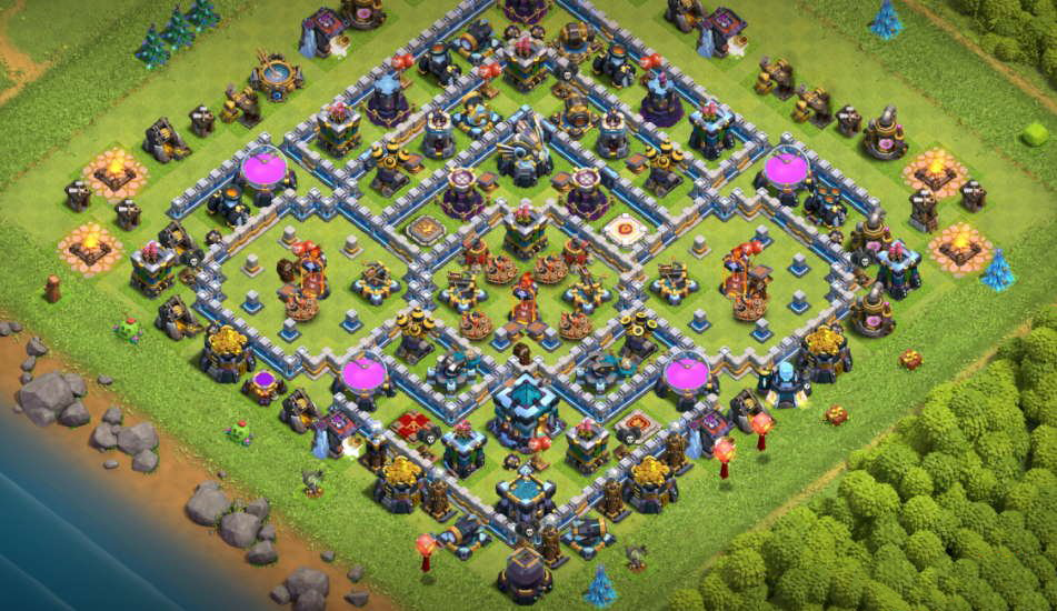 Map Town Hall 13 Anti Three Stars, Farming, Clan War Maps For Town Hall 13 | Buy-Clash