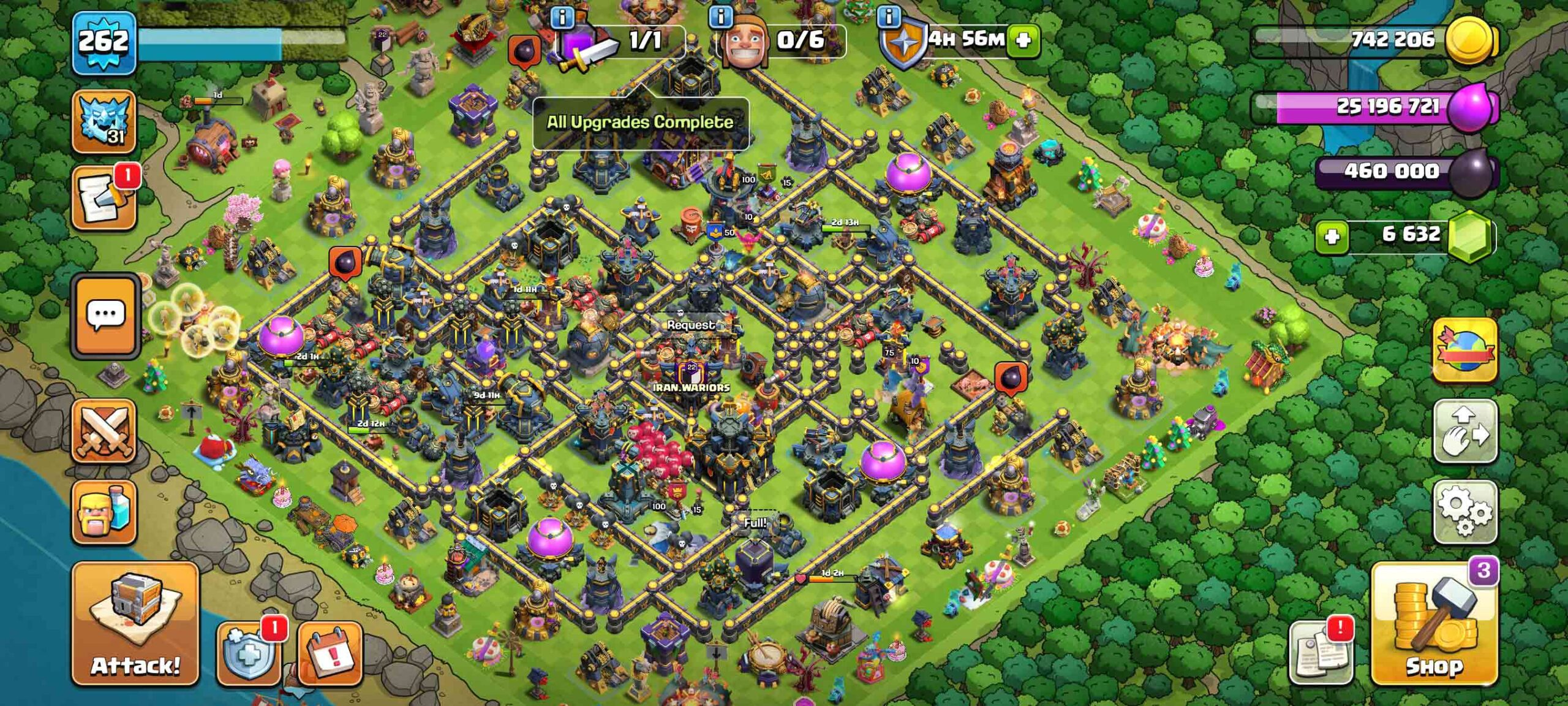 Town Hall 17 Level 261 Main Base
