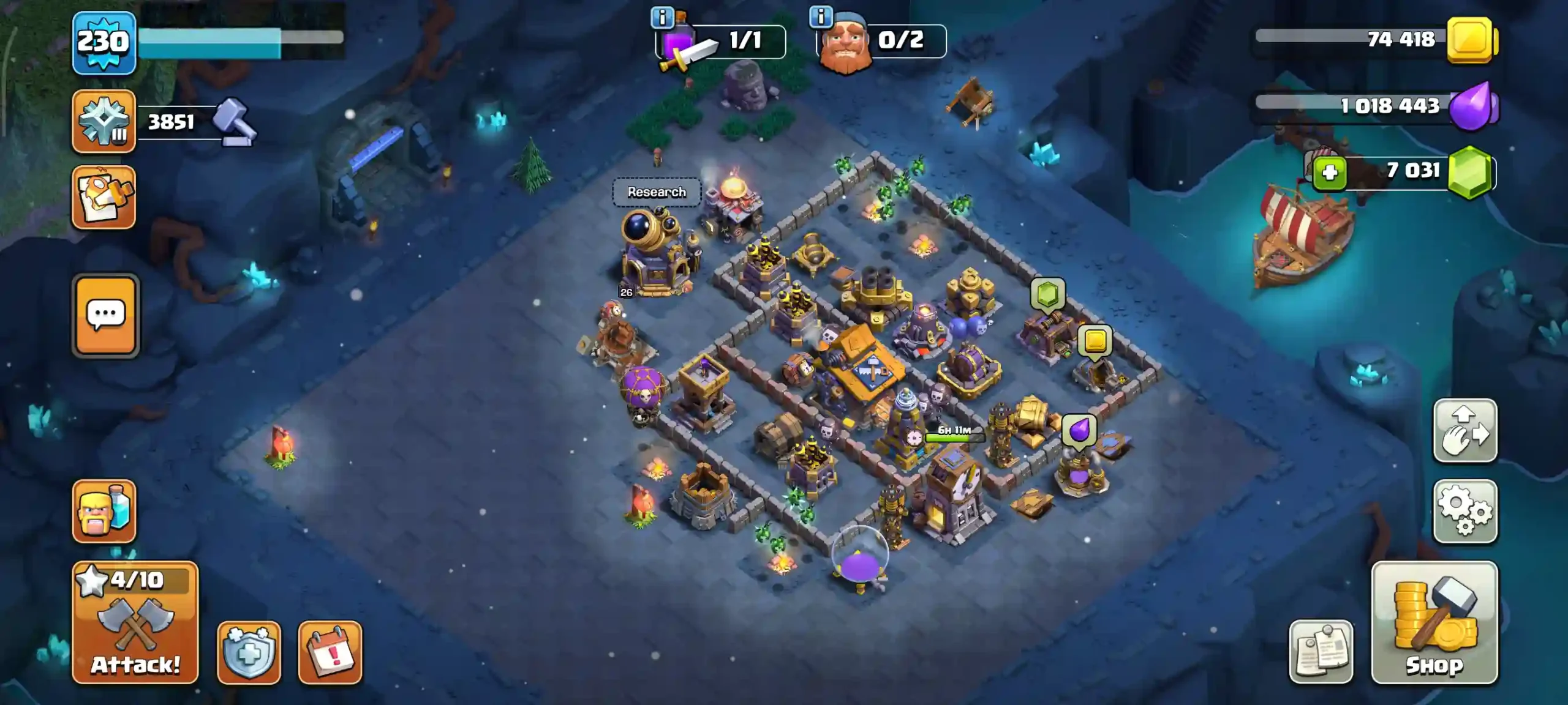 Town Hall 18 Level 230 Builder Base 1