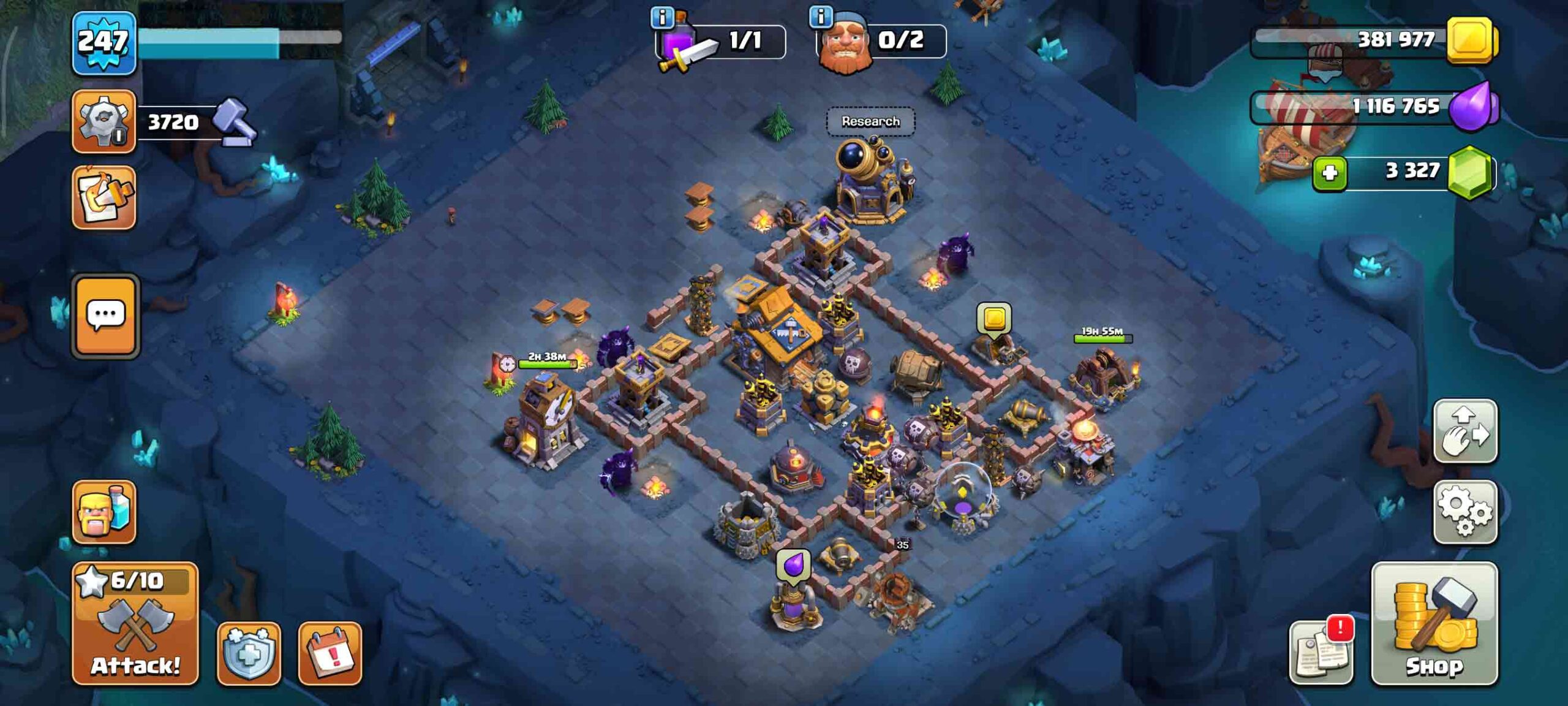 Town Hall 18 Level 247 Builder Base 1